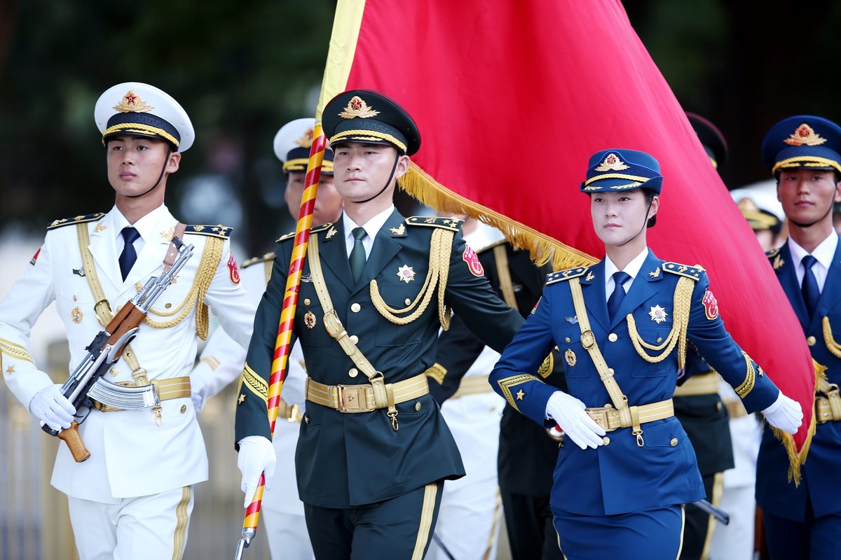 中国外交礼宾新变化:女子仪仗兵吸睛 军乐团服饰更新