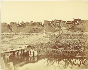 1860年被攻陷后的大沽炮台:清军官兵尸横满地