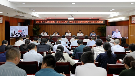 安徽省工会就业援助集中行动总结会议召开
